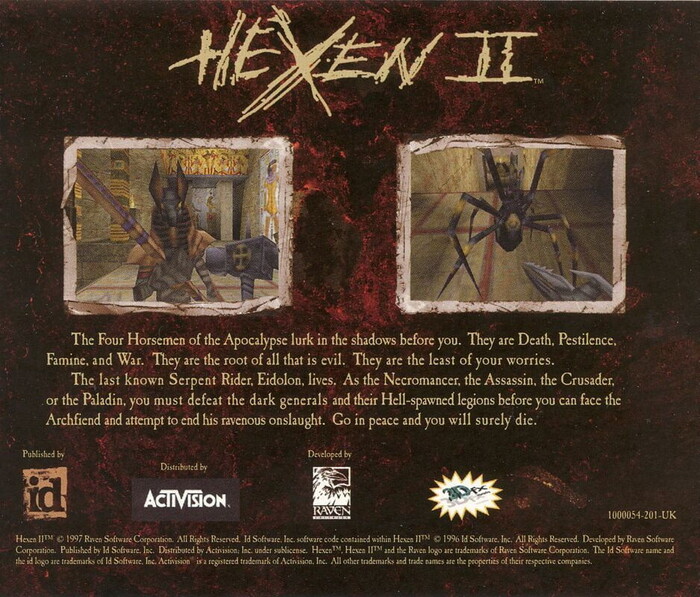     .  2. Hexen II (1997) + Portal of Praevus (1998) + FTEQW (source-port) Steam, YouTube, , , 