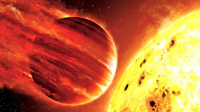 Одна из самых легких экзопланет!