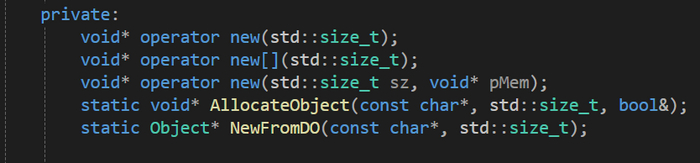   new (delete )      Object