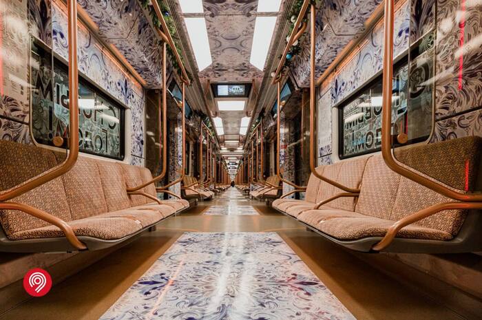 An ice train has been launched on the Moscow metro's Circle Line - Social networks, Moscow, Longpost