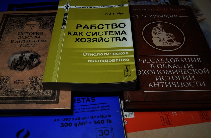Это то, что было на рынке... но в интернетах есть еще серия по античному рабству времен более развитой цивилизации... ну и разумеется статьи, статьи, статьи... но я не люблю с экрана читать, особенно если этого можно избежать.
