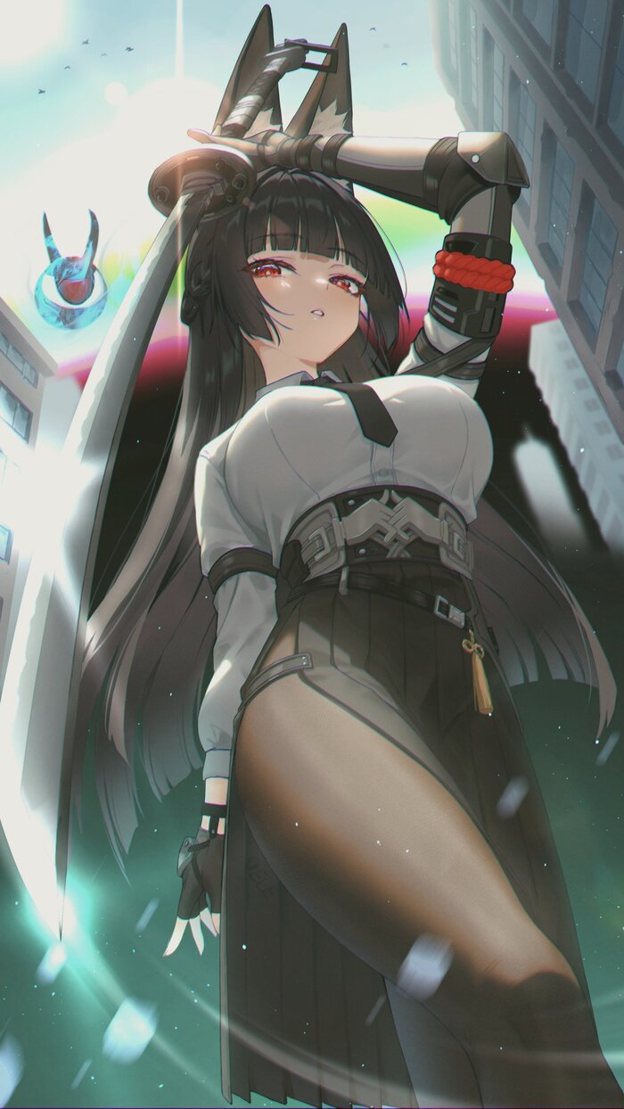  Anime Art, , Hoshimi Miyabi (zzz), Zenless Zone Zero, Animal Ears, 
