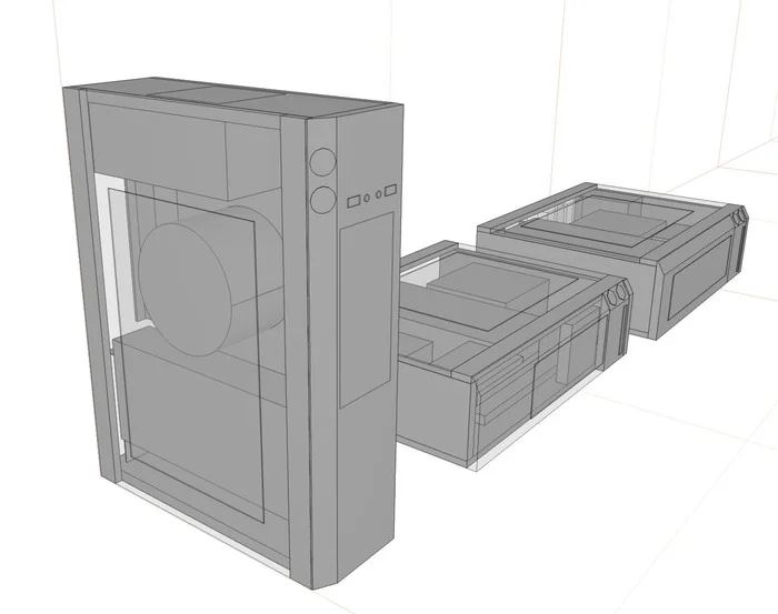 Slim ATX PC case - My, PC case, Modding, Longpost