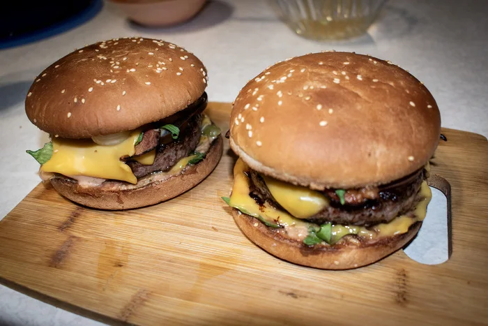 Burger - My, Men's cooking, Recipe, Burger, Marble beef, Meat, Dinner, Yummy, Longpost