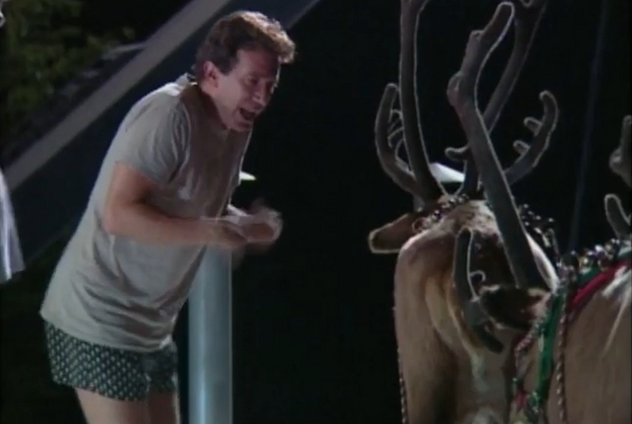 Кадр со съемок фильма «Санта Клаус» (The Santa Clause, 1994)