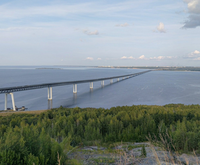 Мост через Волгу в Ульяновске