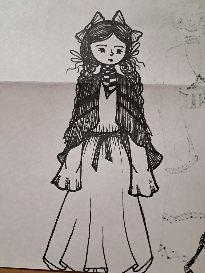 Рисунки Рисунок, Рисунок карандашом, Линер, Платье, Скетч, Скетчбук, Цветные карандаши, Набросок, Длиннопост