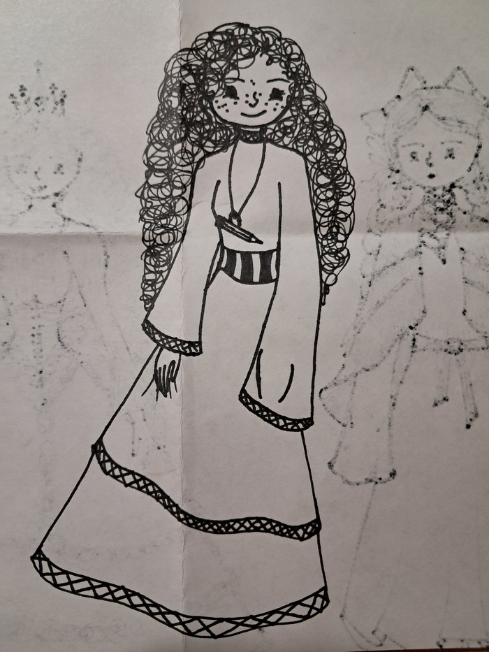 Рисунки Рисунок, Рисунок карандашом, Линер, Платье, Скетч, Скетчбук, Цветные карандаши, Набросок, Длиннопост