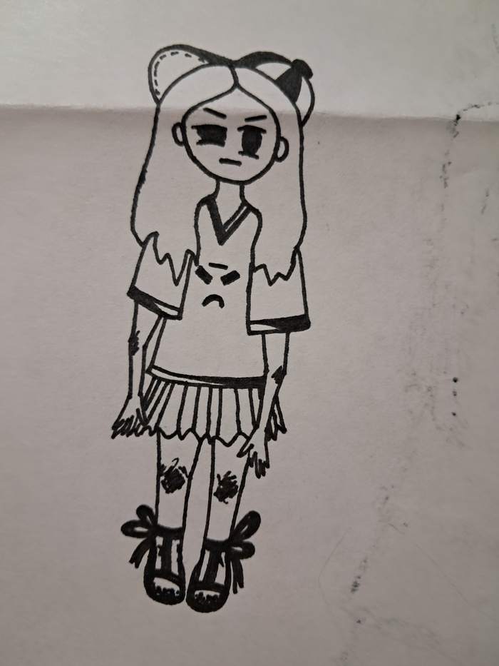 Рисунки Рисунок, Рисунок карандашом, Линер, Платье, Скетч, Скетчбук, Цветные карандаши, Набросок, Длиннопост