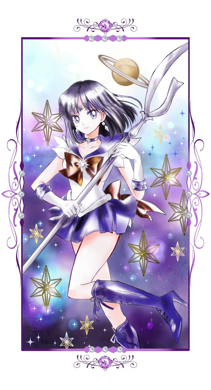   Sailor Moon, Sailor Saturn, , Anime Art, 