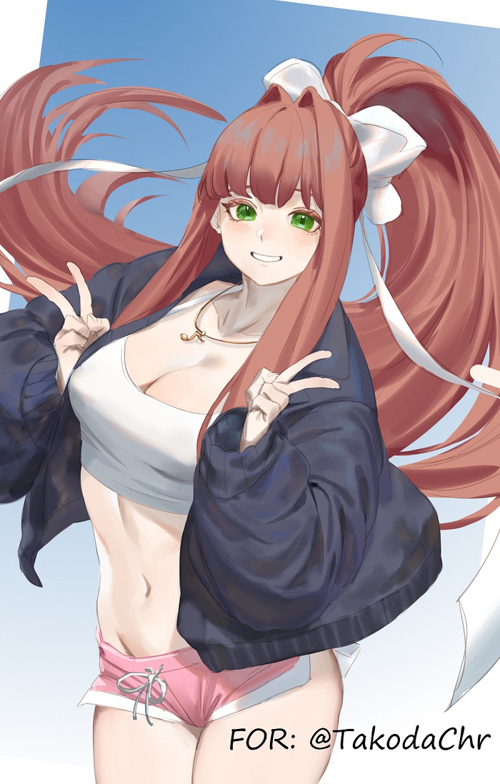  Anime Art, , Doki Doki Literature Club, Monika,  