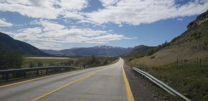 Torres del Paine is getting closer - My, Bike trip, Solo travel, A bike, South America, Travels, Bike ride, Andes, Chile, Cyclist, Cycling, Patagonia, Torres Del Paine, Camping, The mountains, Road, Longpost