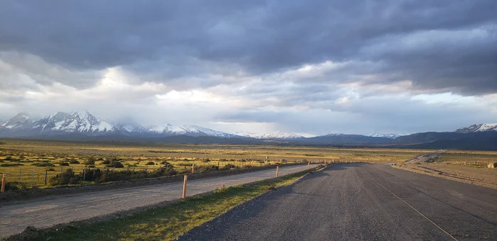 Torres del Paine is getting closer - My, Bike trip, Solo travel, A bike, South America, Travels, Bike ride, Andes, Chile, Cyclist, Cycling, Patagonia, Torres Del Paine, Camping, The mountains, Road, Longpost