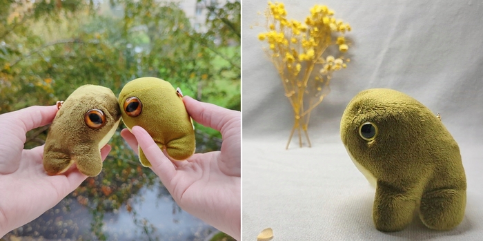 Жабки-талисманы удачи 7х7х7 см (первая сделана 2.10.24)