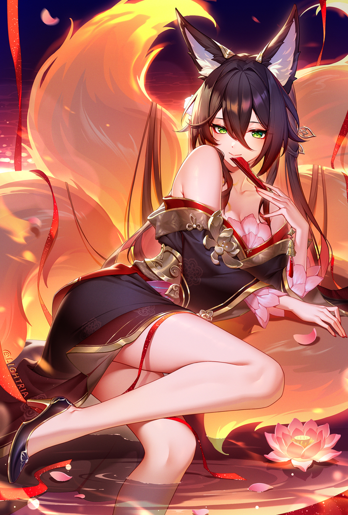 Fugue Anime Art, , Honkai: Star Rail, Fugue (Honkai: Star Rail), Animal Ears, , 