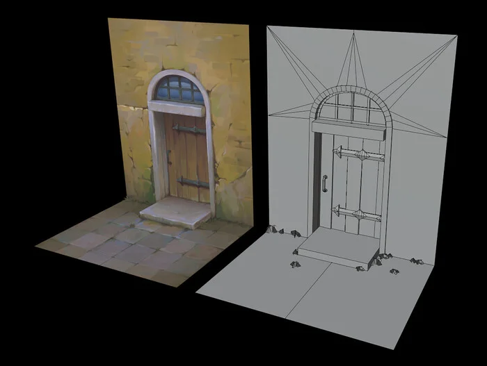 I want to tell you about Hand-Paint textures used in games - My, 3D modeling, Computer graphics, 3D, Blender, Longpost