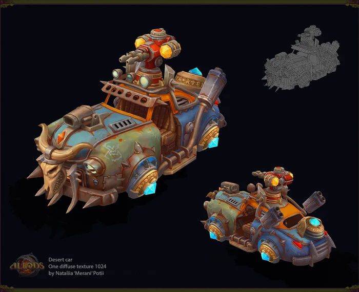I want to tell you about Hand-Paint textures used in games - My, 3D modeling, Computer graphics, 3D, Blender, Longpost