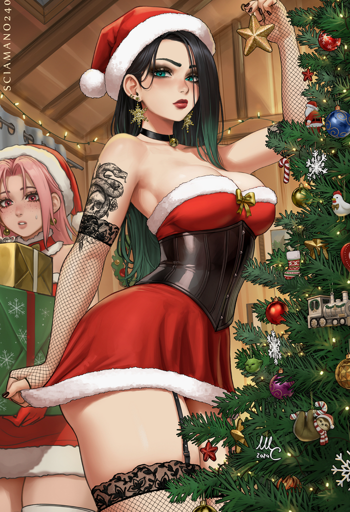 Merry Christmas! , , Anime Art, Sciamano240, , -,  , , , Original Character, 