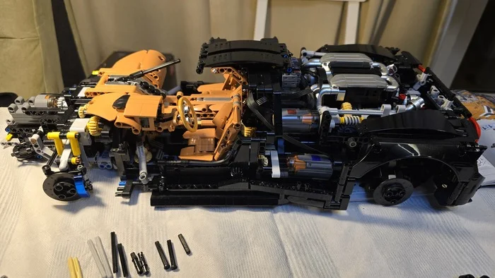 Modeling, or what to do after work when you're tired of the internet - Longpost, Vertical video, Video, Relaxation, Mould King, Lego, Constructor, Modeling, My