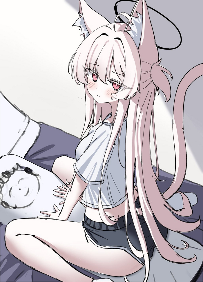   Anime Art, , Blue Archive, Kiyosumi Akira, Animal Ears, 