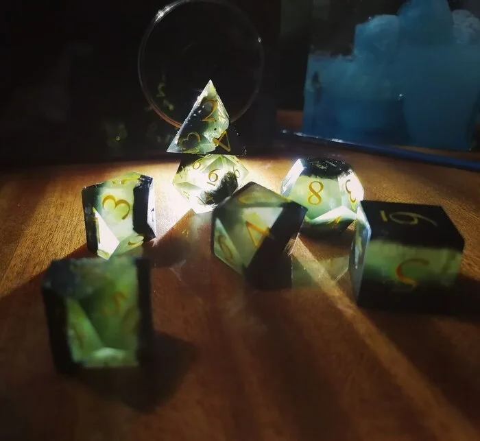 Cubes my cubes - Dungeons & dragons, Creation, Dice, Dnd 5, Epoxy resin, Longpost