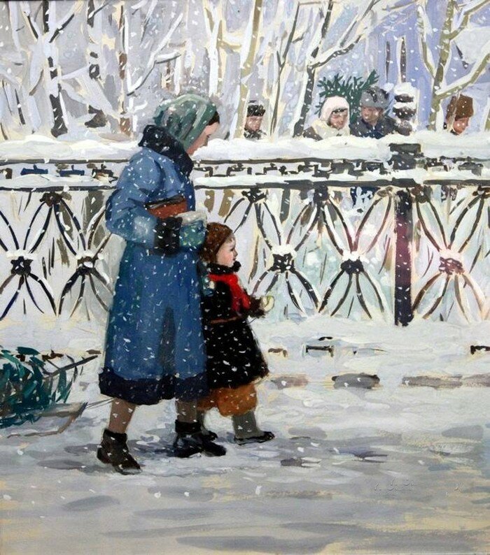 Николай Витинг. Снежок идёт