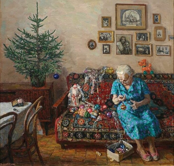 Егор Зайцев. Рождественская елка. 1996