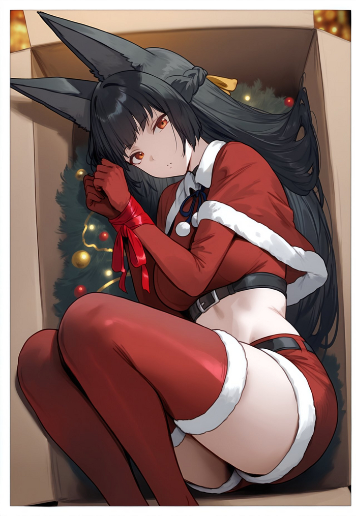 Xmas Miyabi Zenless Zone Zero, Hoshimi Miyabi (zzz), , , , Anime Art, ,  , , Animal Ears, Setsumanga