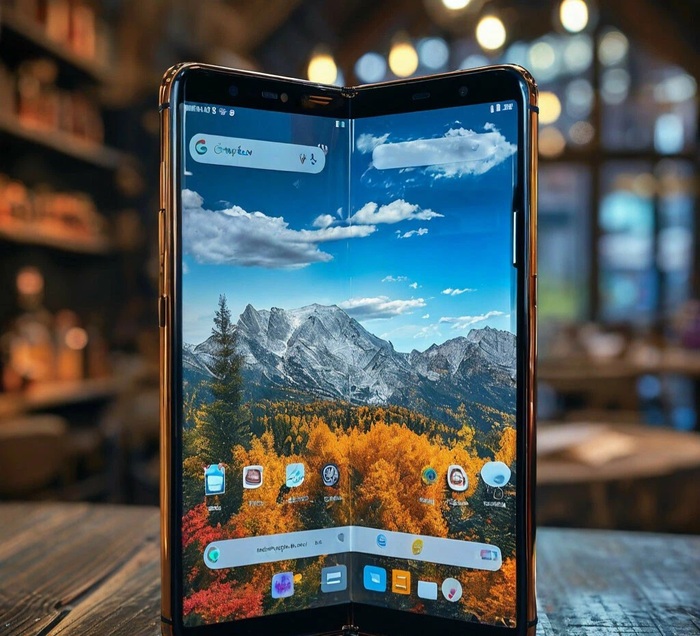 Смартфон с гибким дисплеем (вариант 2)