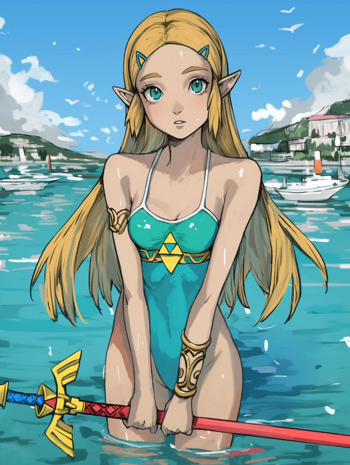      ? , , , Anime Art, Princess Zelda, ,  , , Nintendo, , ,  ,  , , , Midjourney