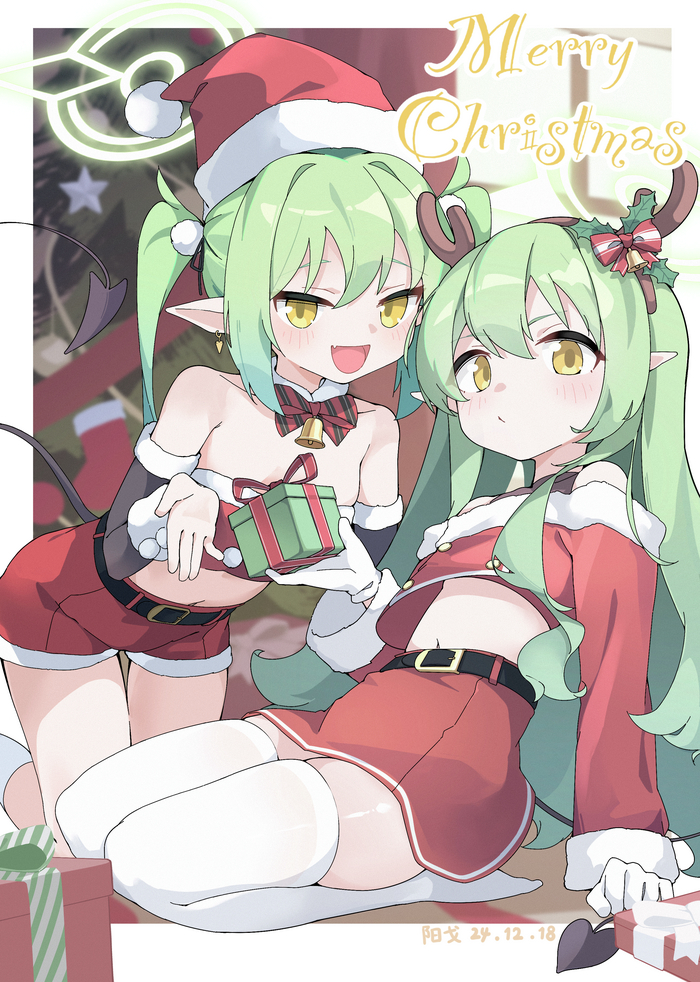 PADORU , Anime Art, Loli, Blue Archive, Tachibana Nozomi, Tachibana Hikari, 