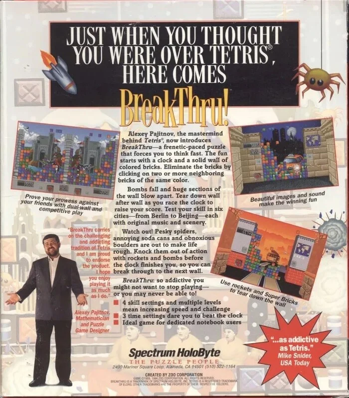 Going through the backlog. Part 12. Copy, change. 11+1 arcade and puzzle games that successfully revisited the original concept. 1989-1995 - My, Supaplex, Tetris, Pac-man, Mahjong, Youtube, Video, Longpost