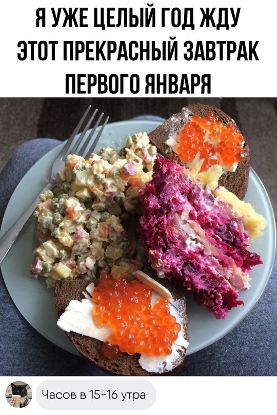 I support - Strange humor, New Year, Olivier salad, Salad, Picture with text