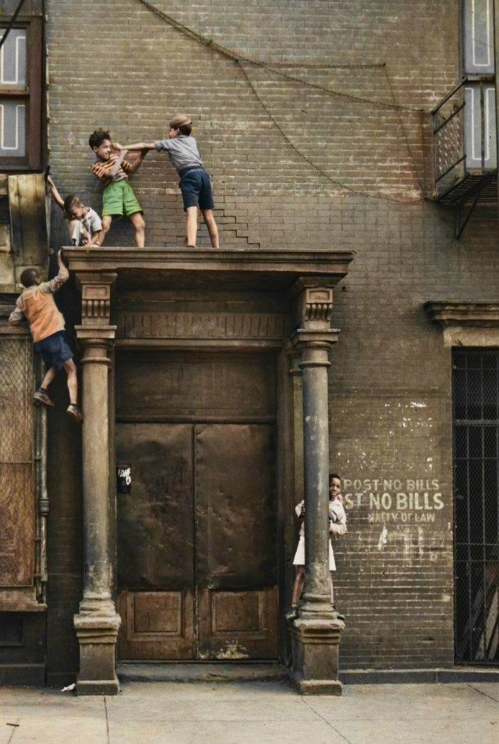 Подборка интересных и необычных фотографий из США. 20 раскрашенных фотографий ХХ века. Часть XIV Старое фото, Историческое фото, Фотография, США, 20 век, Колоризация, Длиннопост