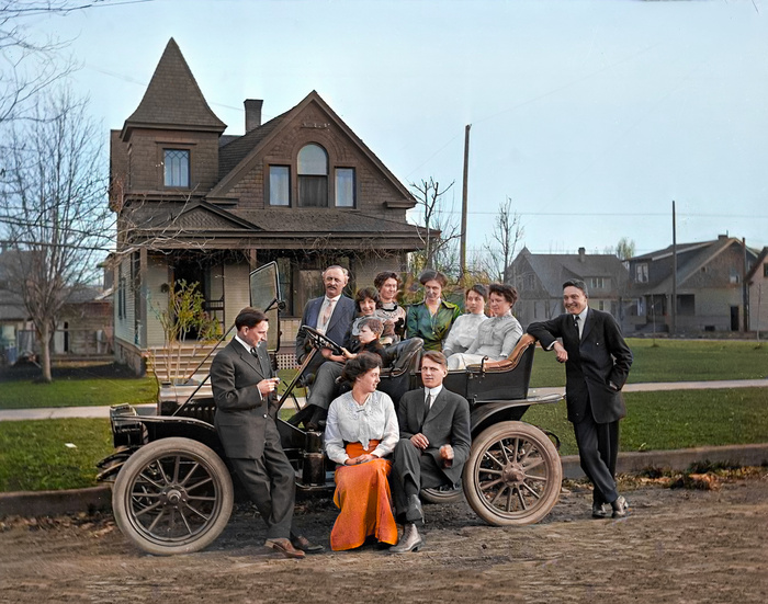 Подборка интересных и необычных фотографий из США. 20 раскрашенных фотографий ХХ века. Часть XIV Старое фото, Историческое фото, Фотография, США, 20 век, Колоризация, Длиннопост