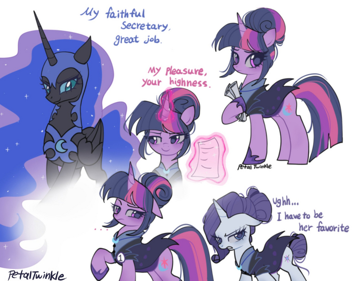     My Little Pony, Nightmare Moon, Nightmare Rarity, Twilight Sparkle