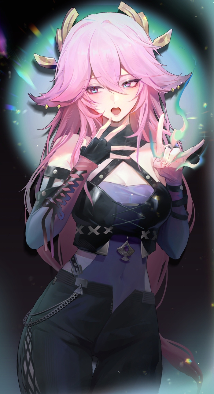  Genshin Impact, , Anime Art, Yae Miko (Genshin Impact)