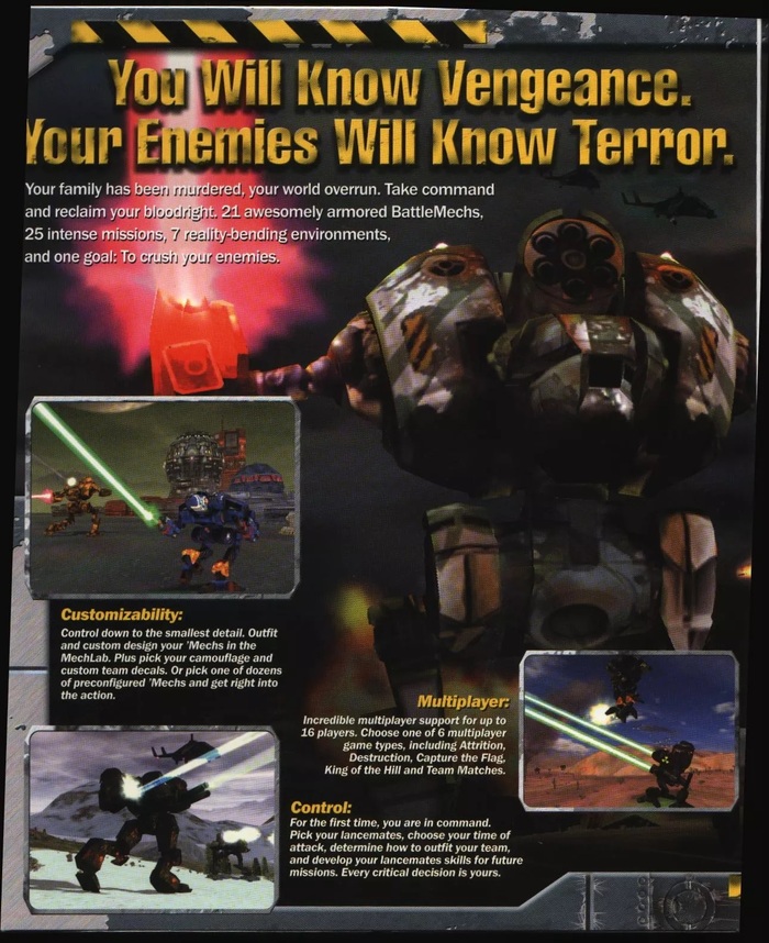 MechWarrior 4: Vengeance (2000).