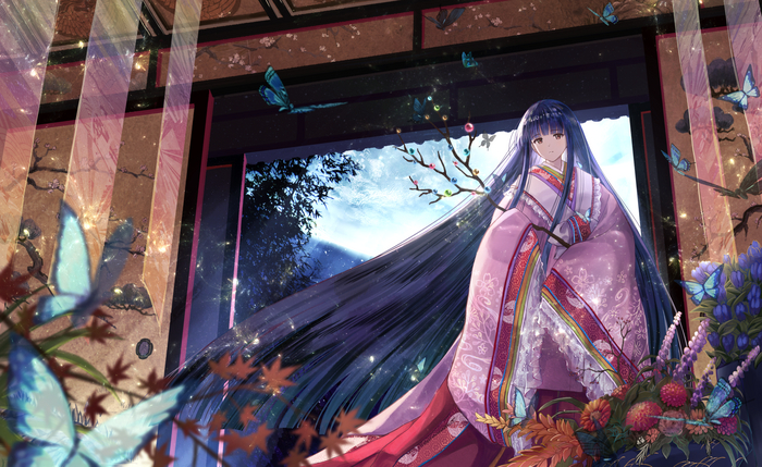 Princess of Horai Touhou, Houraisan Kaguya, Anime Art, Game Art, , ,  