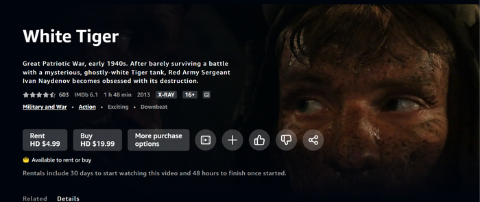 Audio languages: English, , Subtitles: English [CC], Directors: Karen Shakhnazarov, Producers: Galina Shadur, Karen Shakhnazarov, Cast: Aleksey Vertkov, Vitaliy Kishchenko, Valeriy Grishko, Studio: Janson Media