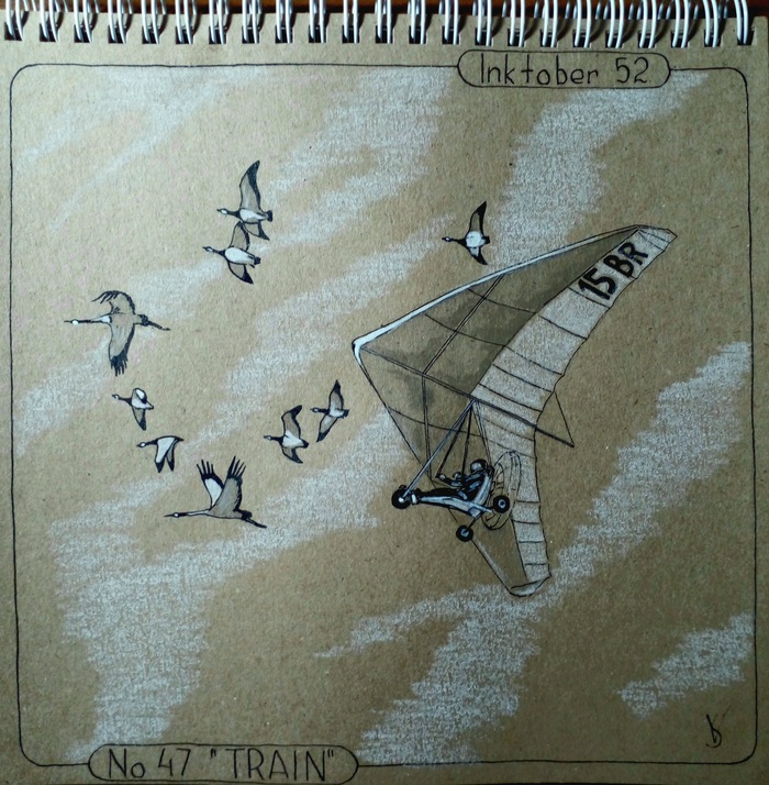 Inktober 52. Week 47 "TRAIN" , , , Inktober, , 