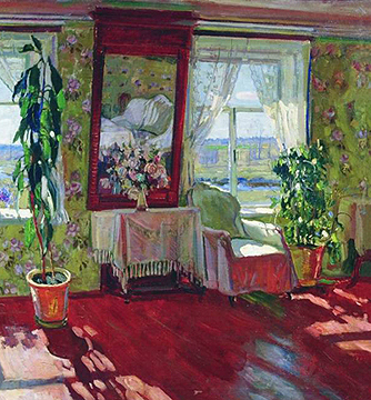 Иллюстрация: фрагмент картины Станислава Юлиановича Жуковского «Лето. Интерьер». 1917 г.