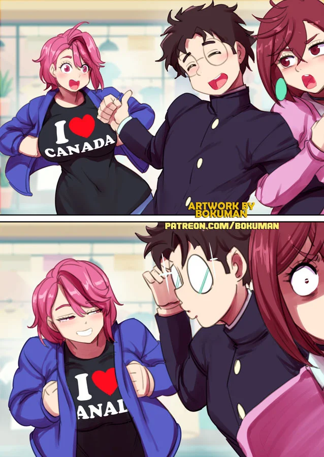 Memes - Anime, Anime art, Ayase Momo, Shiratori Aira, Takakura Ken, Dandadan, Memes, Bokuman, Canada