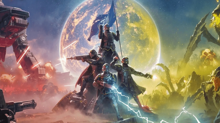 Официальный арт к «Helldivers II».