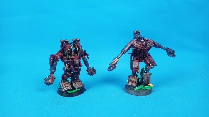 Genescult Mechs from Bits - My, Tyranids, Genestealer Cults, Wh miniatures, Warhammer 40k, Modeling, Miniature, Painting miniatures, Creation, Handmade, Longpost