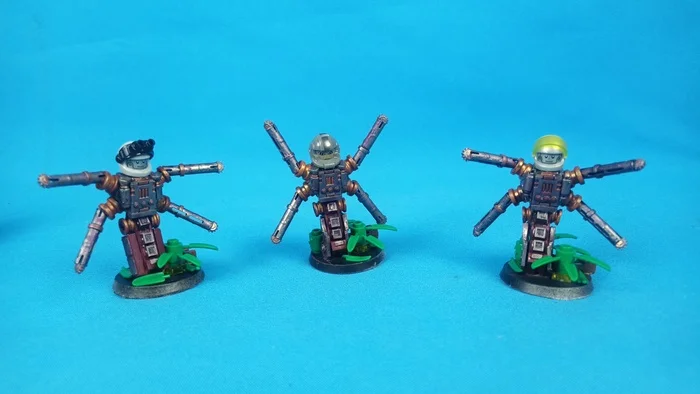 Genescult Mechs from Bits - My, Tyranids, Genestealer Cults, Wh miniatures, Warhammer 40k, Modeling, Miniature, Painting miniatures, Creation, Handmade, Longpost