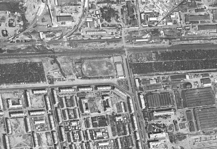 Стадион СК Воровского. 1966 год