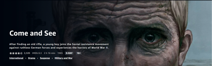 Audio languages: , Subtitles: None available, Directors: Elem Klimov, Producers: Mosfilm, Belarusfilm