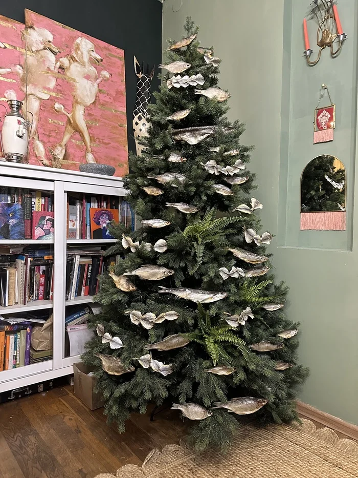 How I Decorated a Christmas Tree Without Christmas Tree Decorations (7 Times) - My, Fantasy, Design, New Year, Decor, Longpost