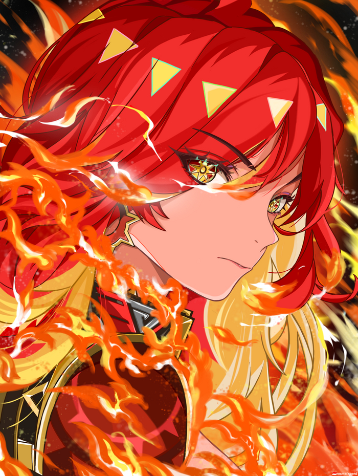 Женщина с огненными волосами